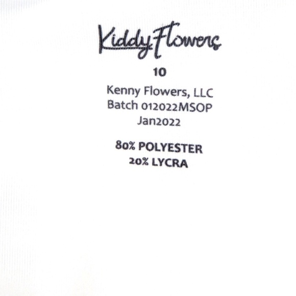 NEW! Kenny Flowers Kiddy Flowers The Lanai Ruffle One Piece UPF 50+ Girls SZ 10 - Picture 12 of 13